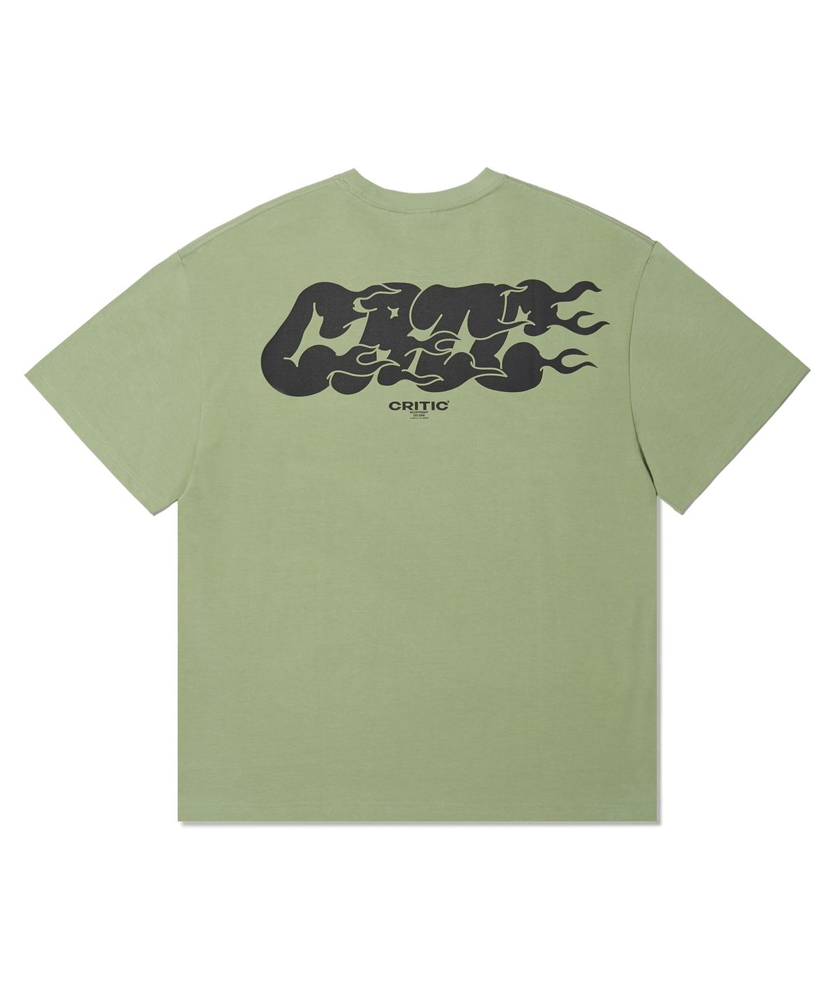크리틱(CRITIC) Racer Gradation Logo T-Shirts Mint