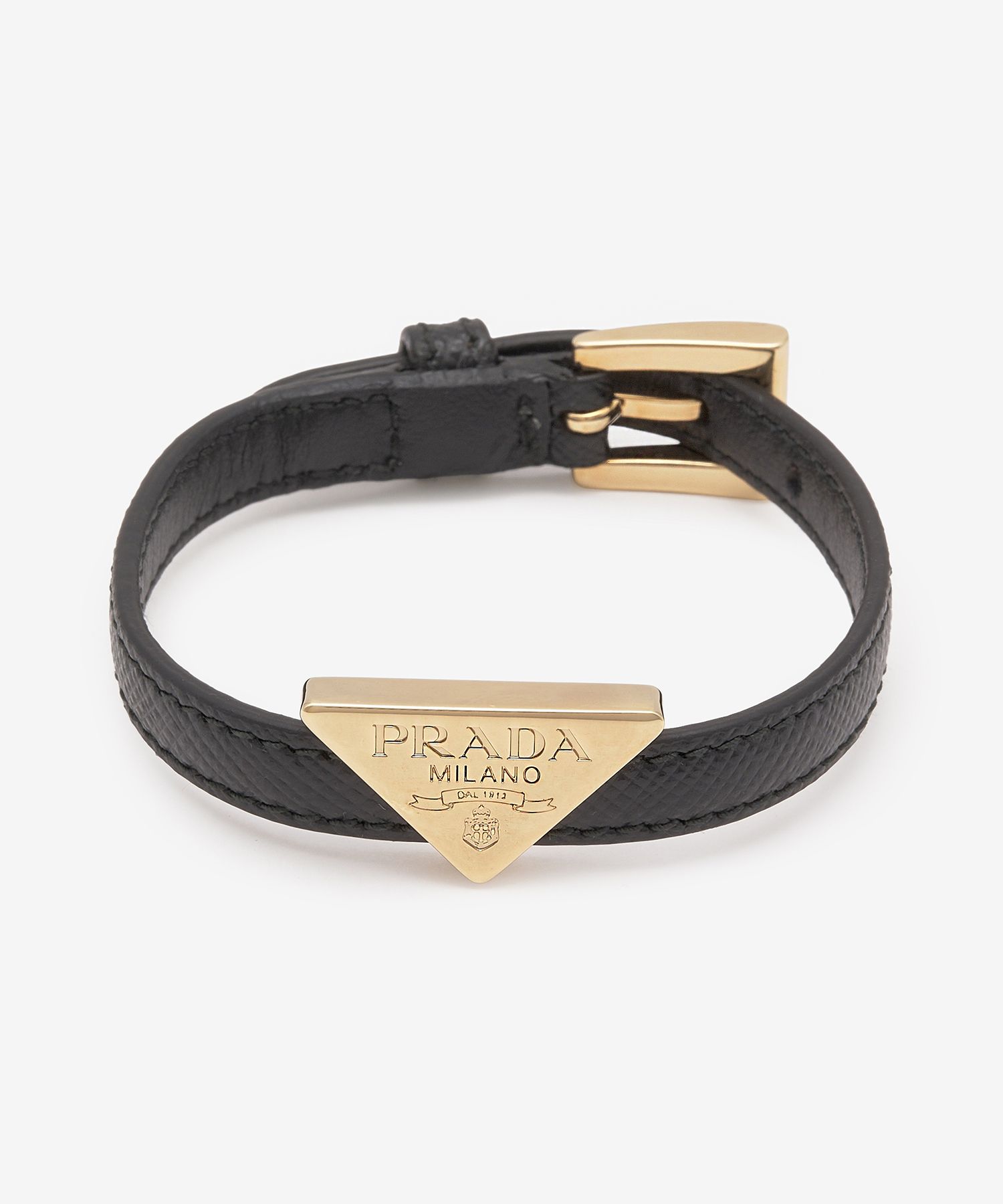 saffiano leather bracelet prada