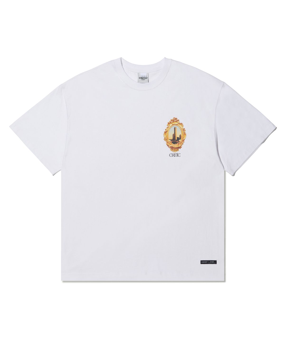 크리틱(CRITIC) Skyscraper Badge T-Shirts White