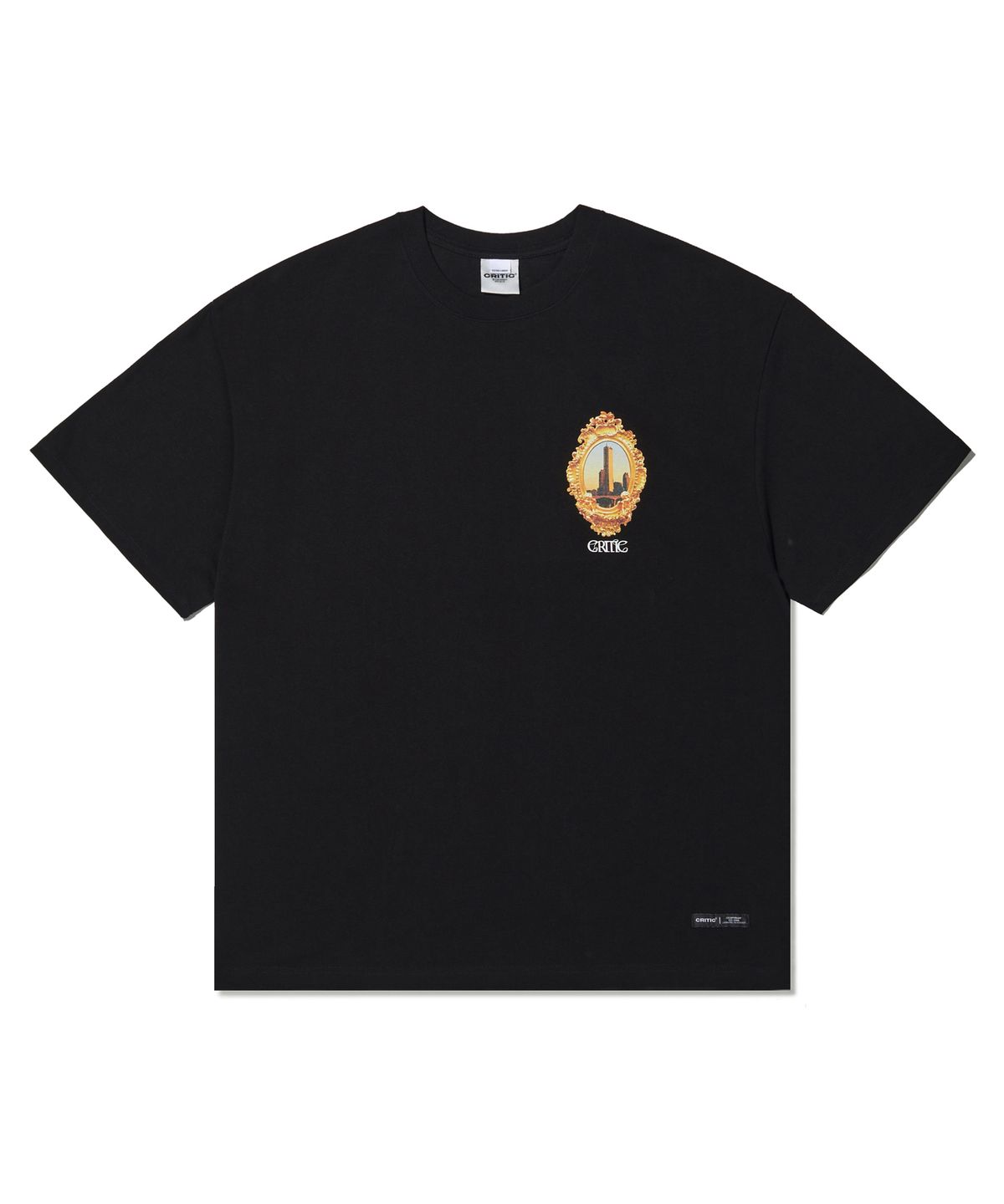 크리틱(CRITIC) Skyscraper Badge T-Shirts Black