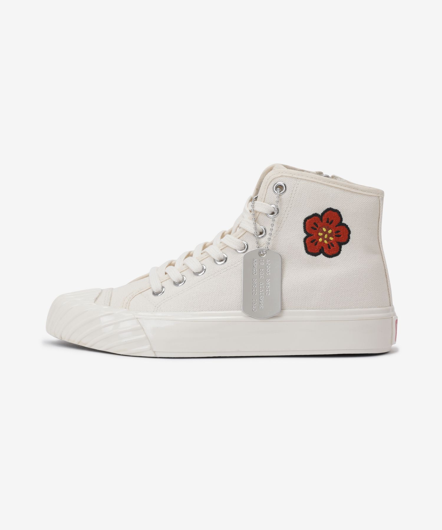 ★KENZO★ Genzo School High Top Trainer Cream FD52SN020F7304 MUSINSA | KENZO Genzo School High Top Trainer - Cream