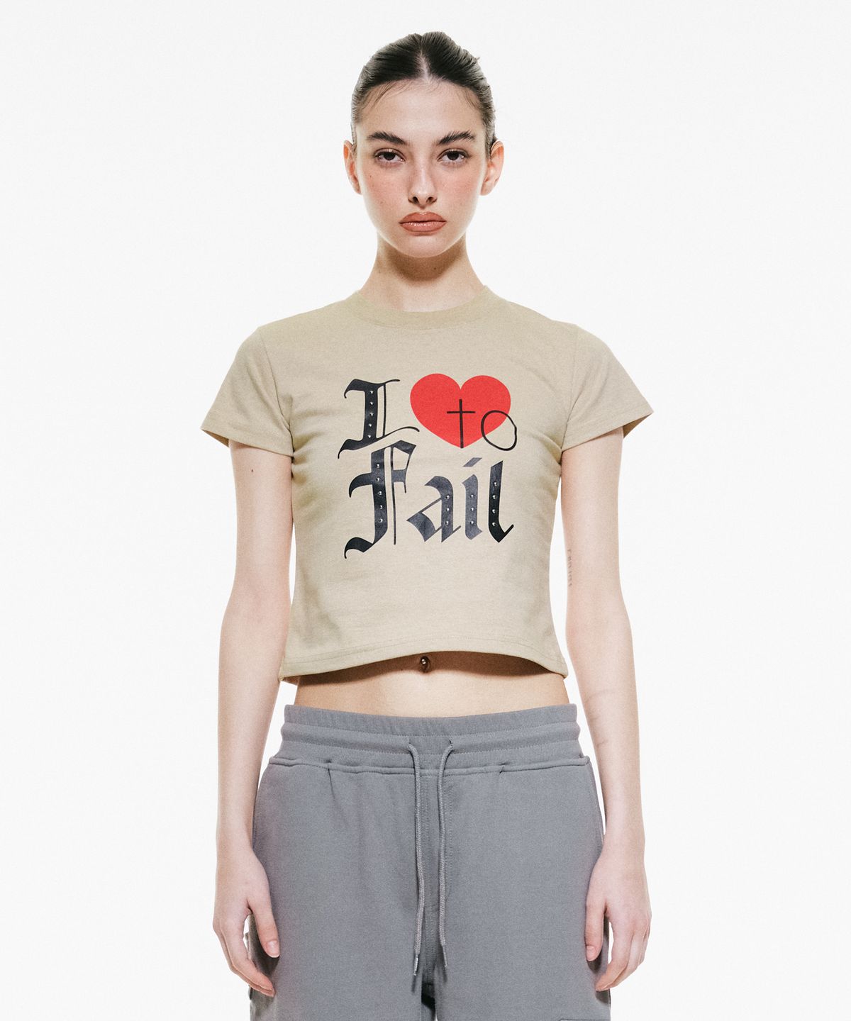 배디(BADEE) I Love to Fail Tee Beige