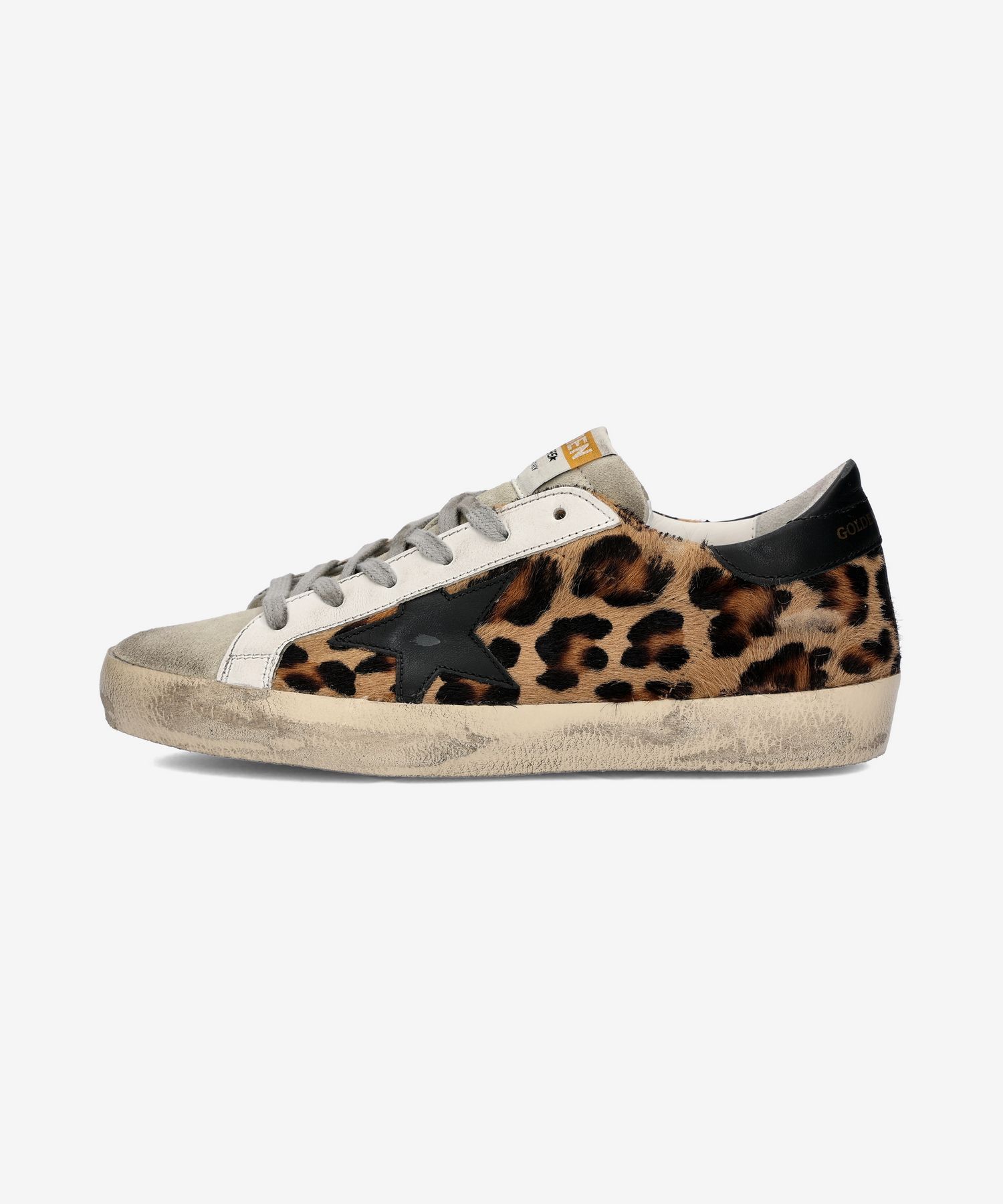 MUSINSA公式 | GOLDEN GOOSE Superstar Leopard Black Tab Black