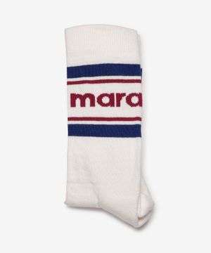 로고 양말 - 화이트 / CT003JHAA1C23J80BY