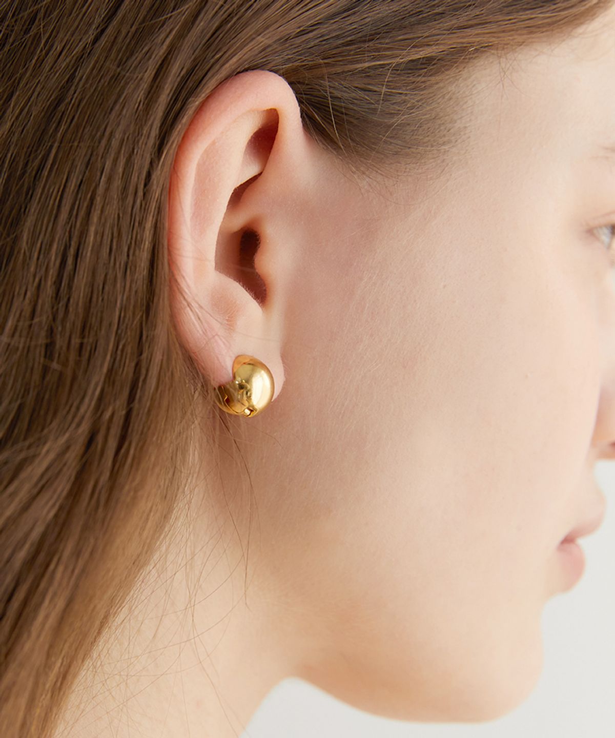 할렌(HALDEN) one touch ball earrings (E005_gold small)