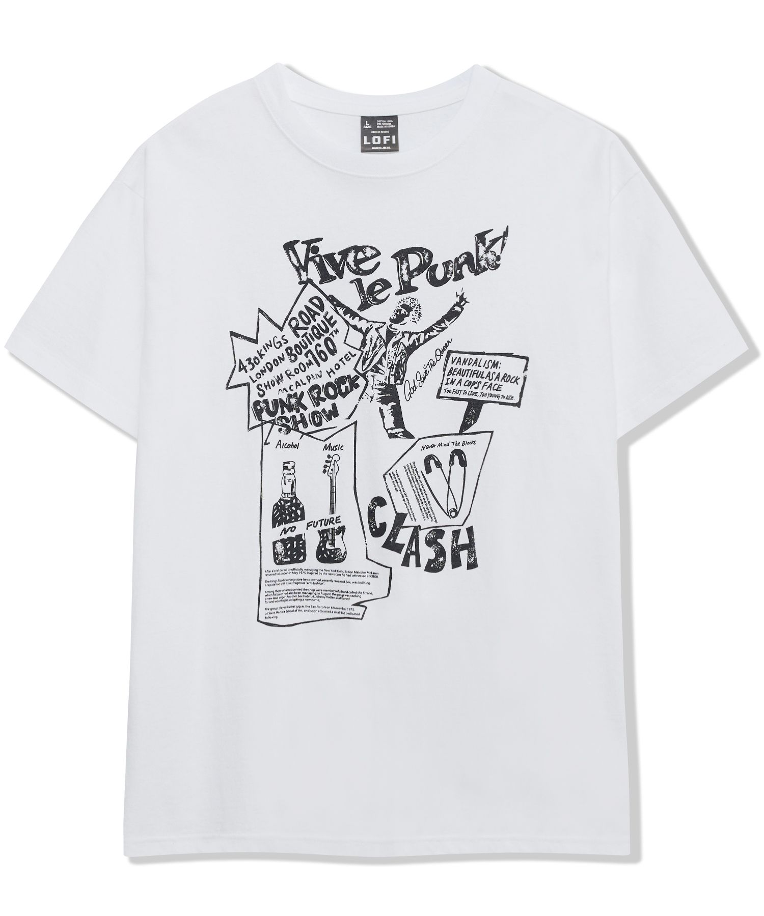 MUSINSA公式 | LOFI ビブ・ル・ファンクグラフィックTシャツ（ホワイト）
