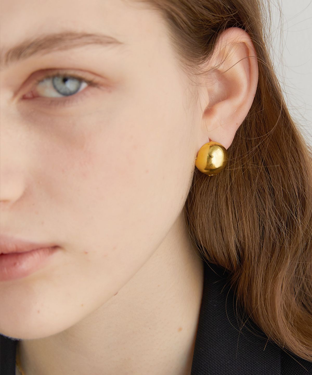 할렌(HALDEN) one touch ball earrings (E005_gold large)