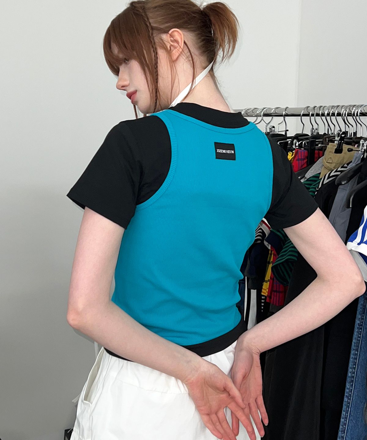 지제뮤지엄(ZIZEMUSEUM) ZIZE SLEEVELESS (BRUISH GREEN)