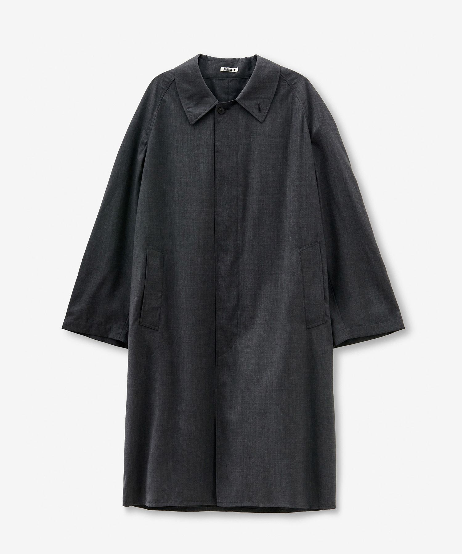美品AURALEE SUPER FINE TROPICAL WOOL COAT MUSINSA公式 | AURALEE Super Fine Tropical Wool Coat - Charcoal