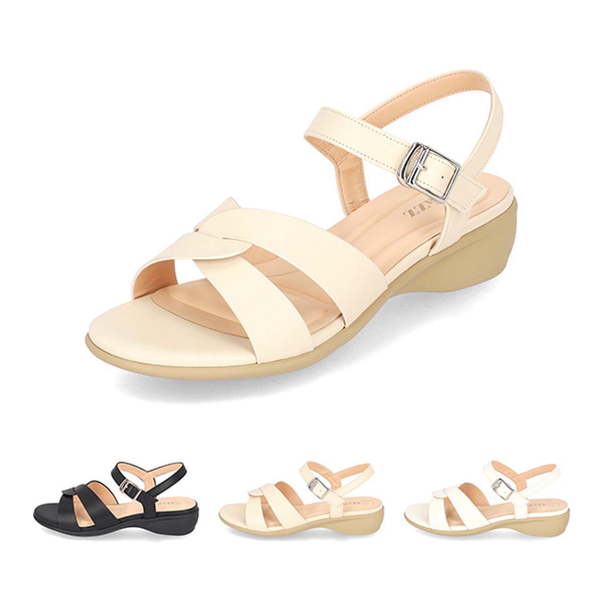엘칸토(ELCANTO) 마쯔 여성 크로스 샌들 3cm LCWW11M326