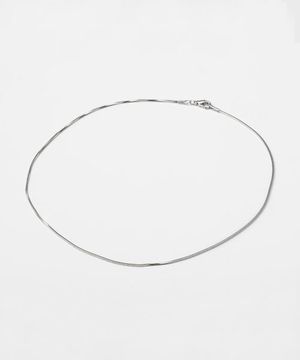 simple snake chain necklace (N001_silver)