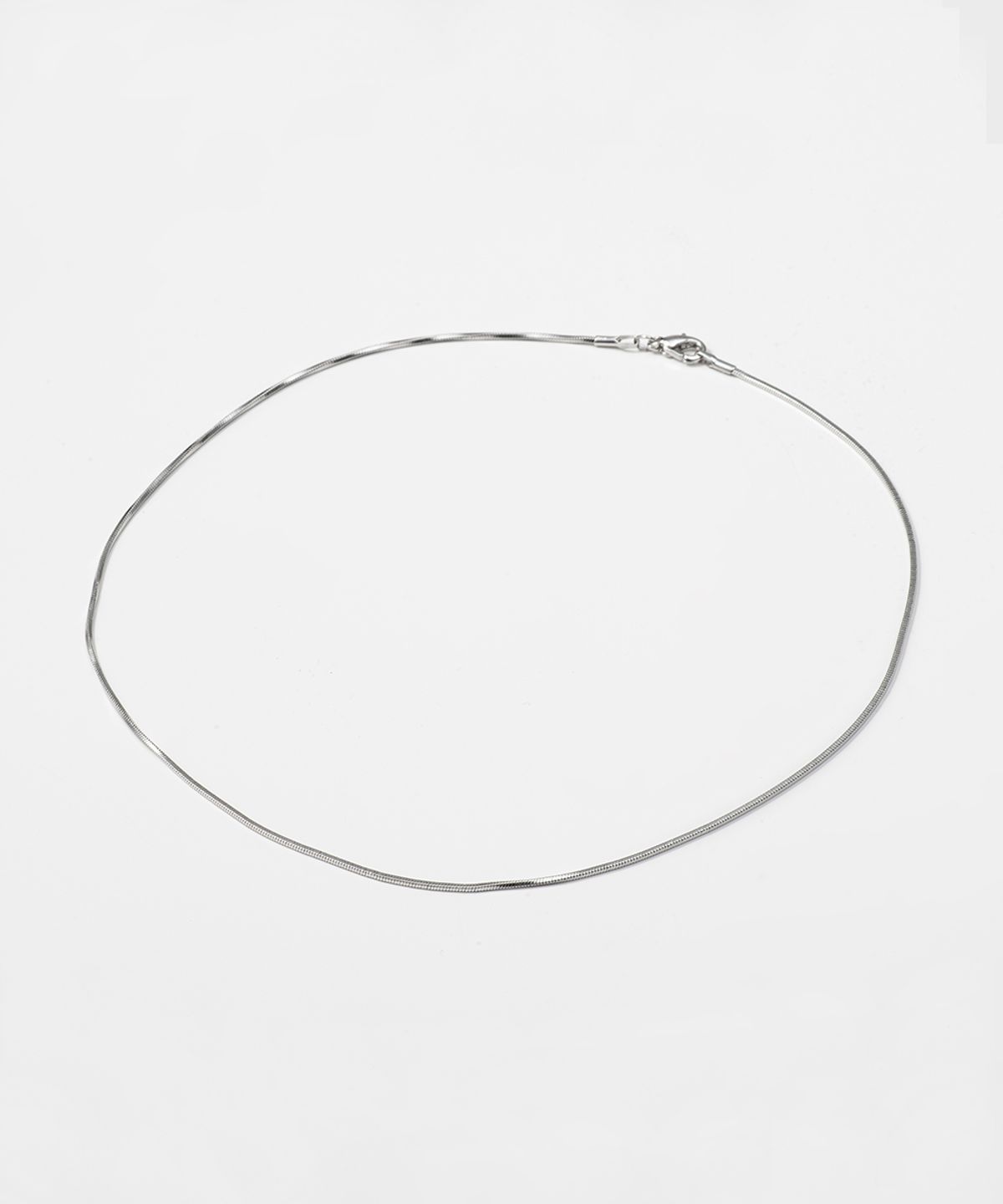 할렌(HALDEN) simple snake chain necklace (N001_silver)