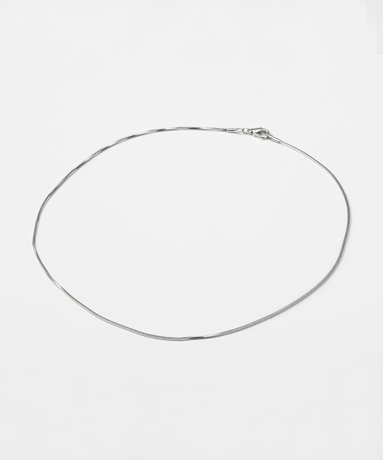 simple snake chain necklace (N001_silver)