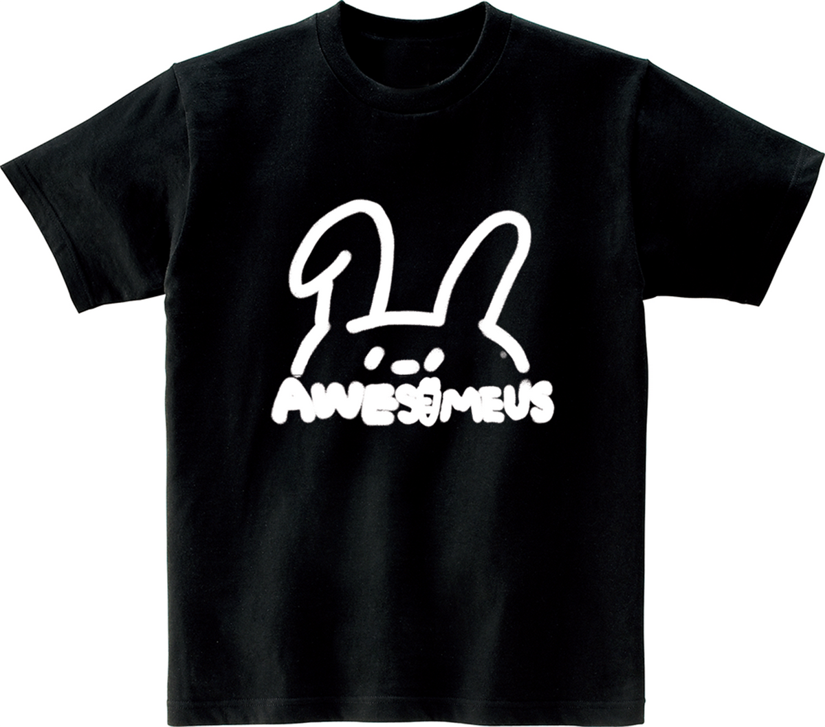 어썸어스(AWESOMEUS) (23SS)DRAWING RABBIT 반팔 티셔츠 블랙