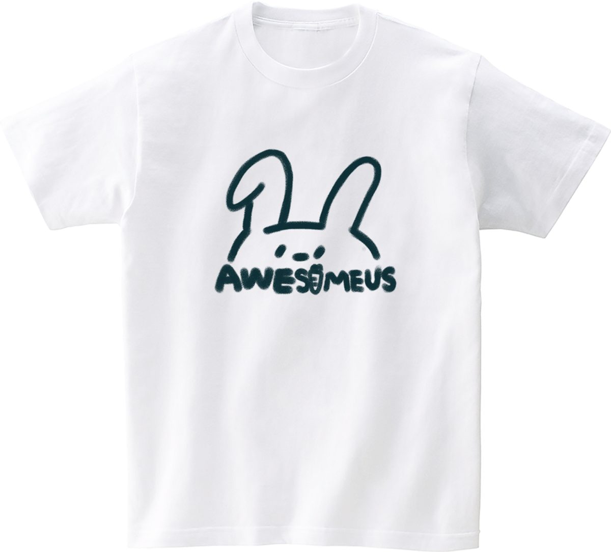 어썸어스(AWESOMEUS) (23SS)DRAWING RABBIT 반팔 티셔츠 화이트