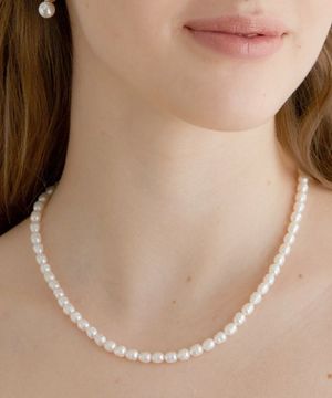 natural freshwater pearl necklace (N006_6mm)