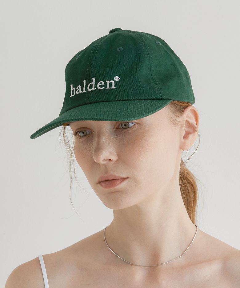 halden trademark logo ball cap (C001_deep green)