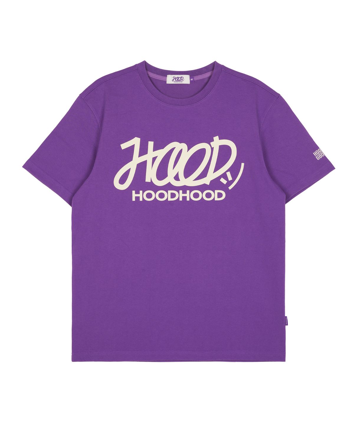 후드후드(HOODHOOD) 시그니처 로고 반팔티셔츠 퍼플
