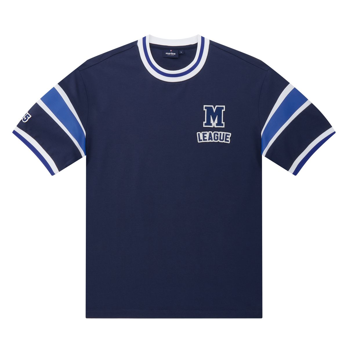 마틴골프(MARTINE GOLF) Color Combi Round Shirts_Navy (Men)