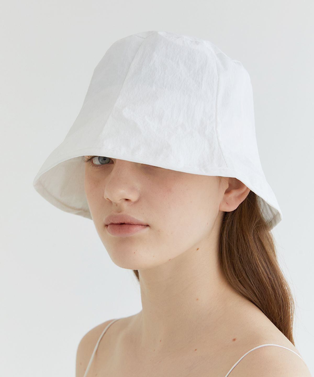할렌(HALDEN) nylon rustle bucket hat (C004_white)