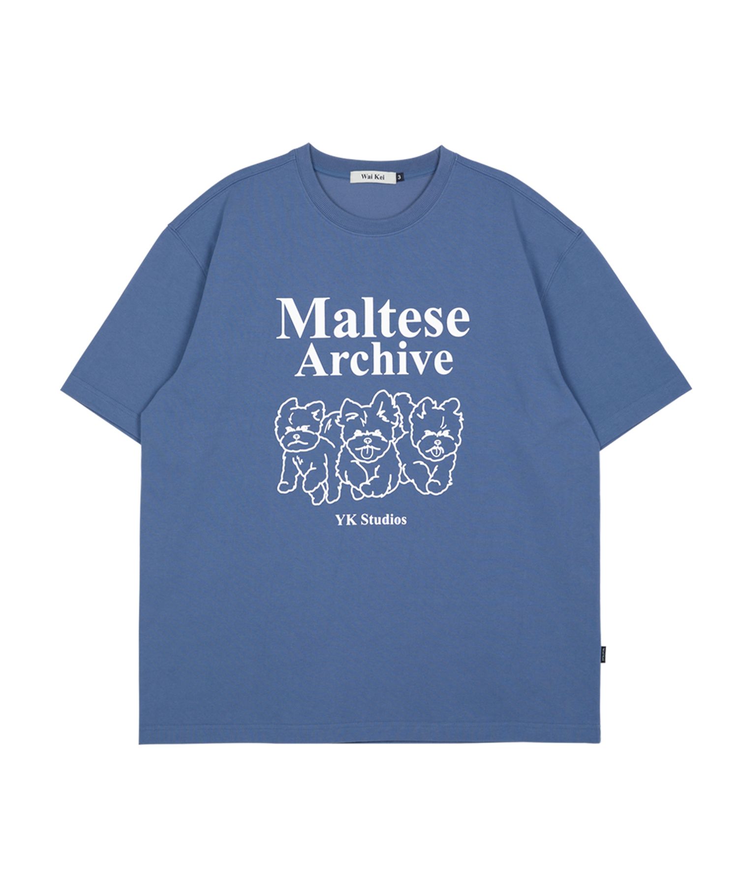 ★WAIKEI★ Maltese Archive Line Graphic Short Sleeve T-Shirt MUSINSA | WAI KEI Maltese Archive Line Graphic Short Sleeve
