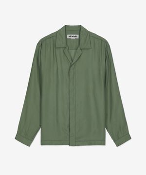 새틴 셔츠 - 그린 / CRTWMSHR028VIS0027432