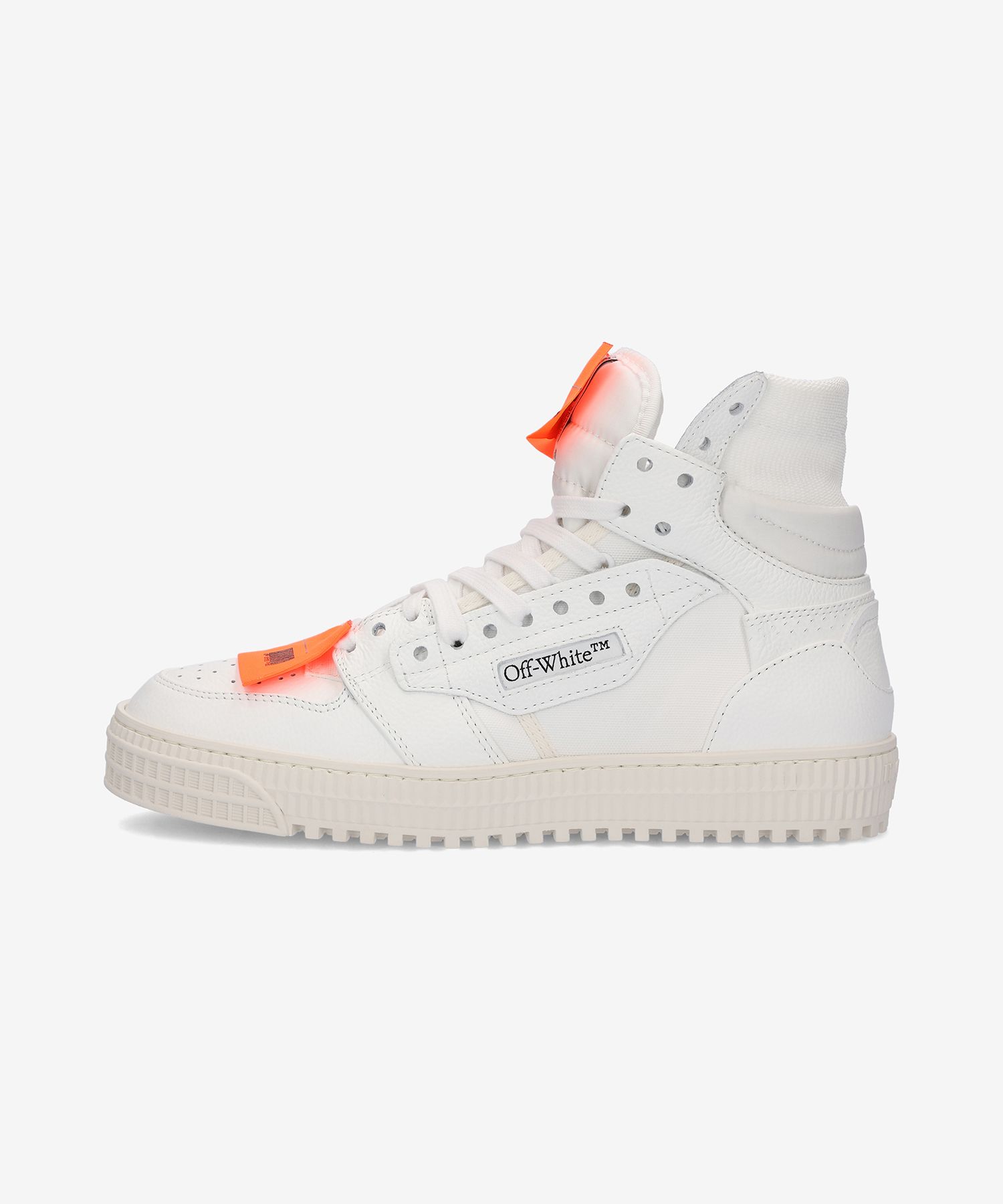 MUSINSA | Off White Off-coat 3.0 High Top Sneakers - White: Orange /  OMIA065C99LEA0030120