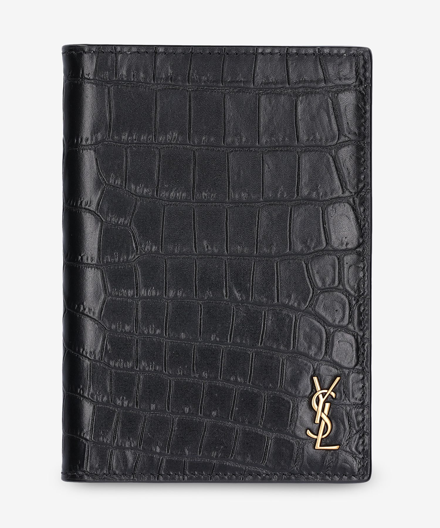 ★Saint Laurent★ Crocodile Tiny Monogram Passport Wallet Bl MUSINSA公式 | SAINT LAURENT Crocodile Tiny Monogram Passport