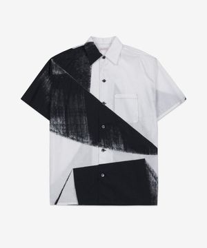 프린트 셔츠 - 화이트블랙 / 735314QUO821080