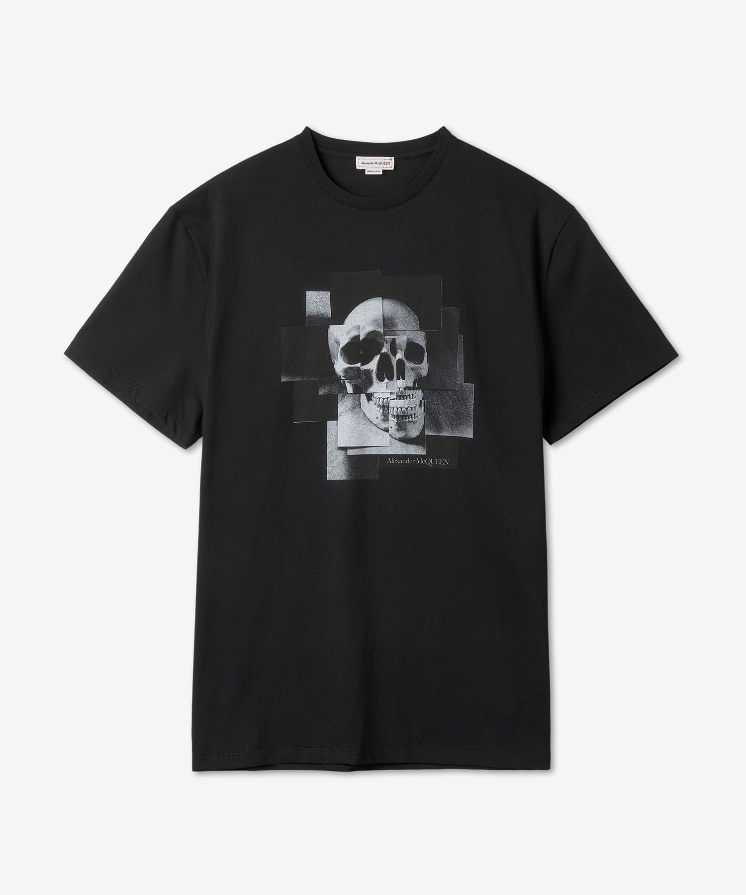 ★alexander mcqueen★ Skull Print T-Shirt Black 704988QTZ090 Alexander McQueen Skull Print T-Shirt | ICETIME LUXE