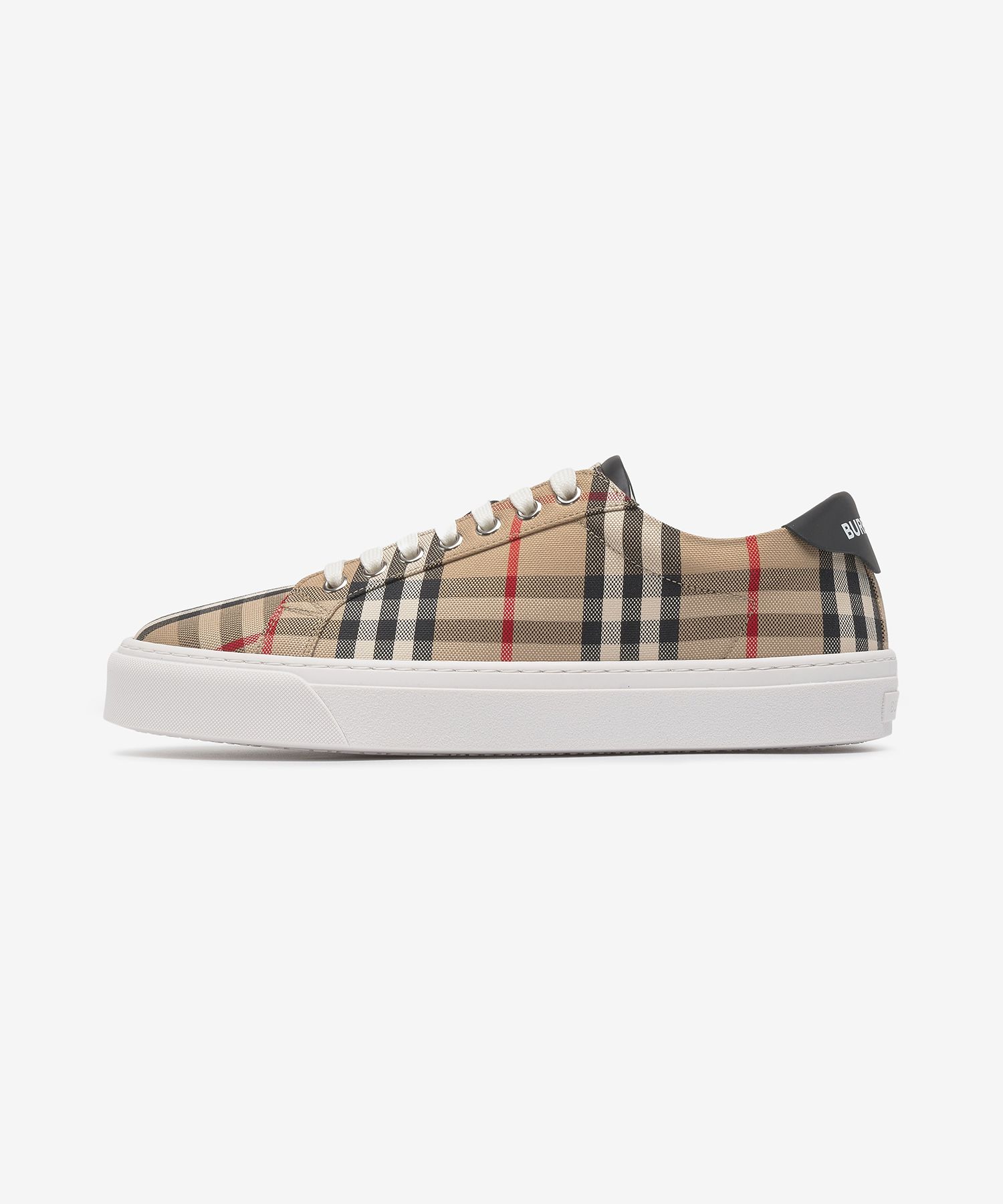 関税負担なし☆Burberry Exaggerated コットンスニーカー 関税負担なし Burberry バーバリー チェック コットンスニーカー
