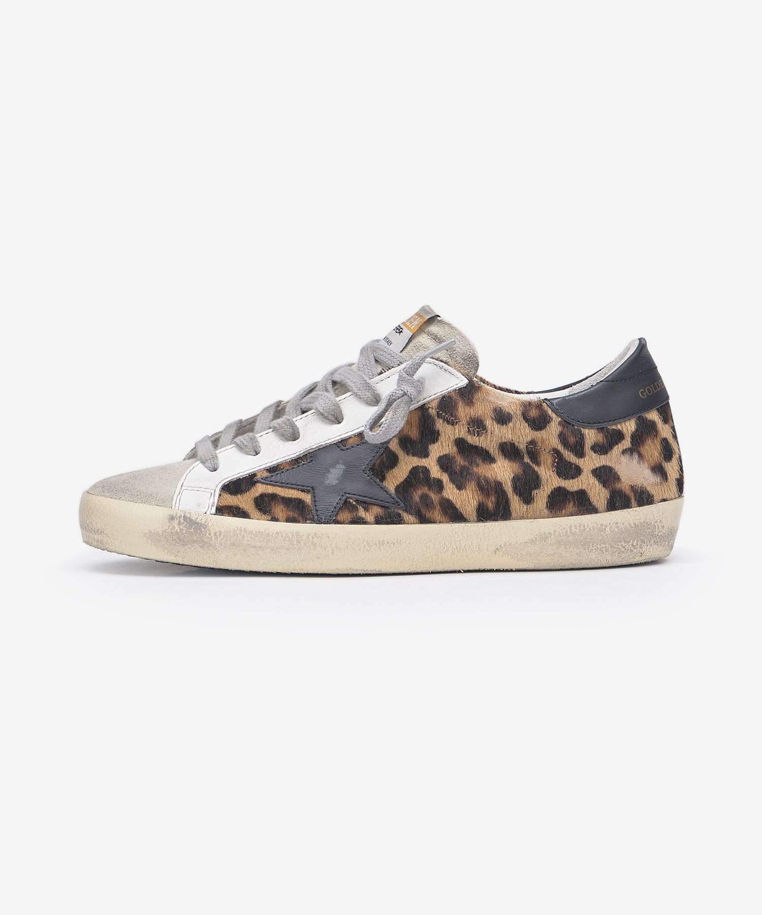 ☆人気☆【Golden goose】☆SUPERSTAR LEOPARD TAB SNEAKERS☆ Golden Goose Super-Star Low-Top Leopard Leather Sneakers
