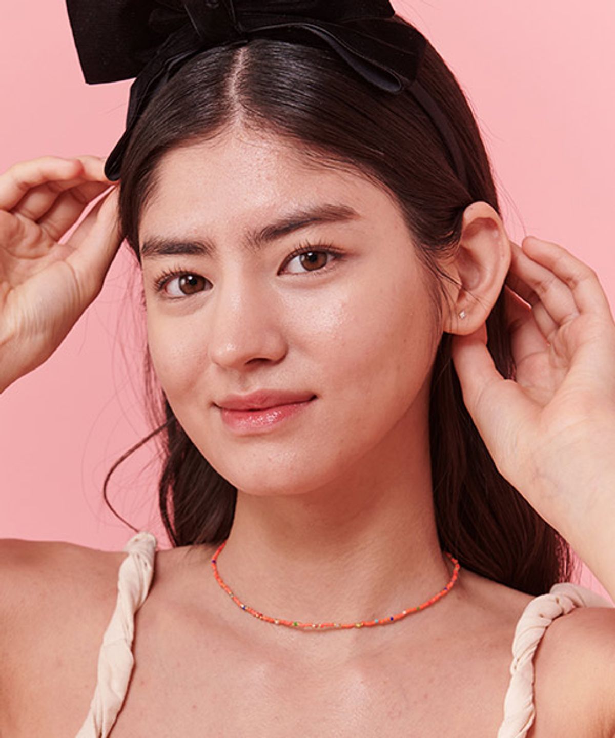엑스피어(XPIER) Orange beads Necklace