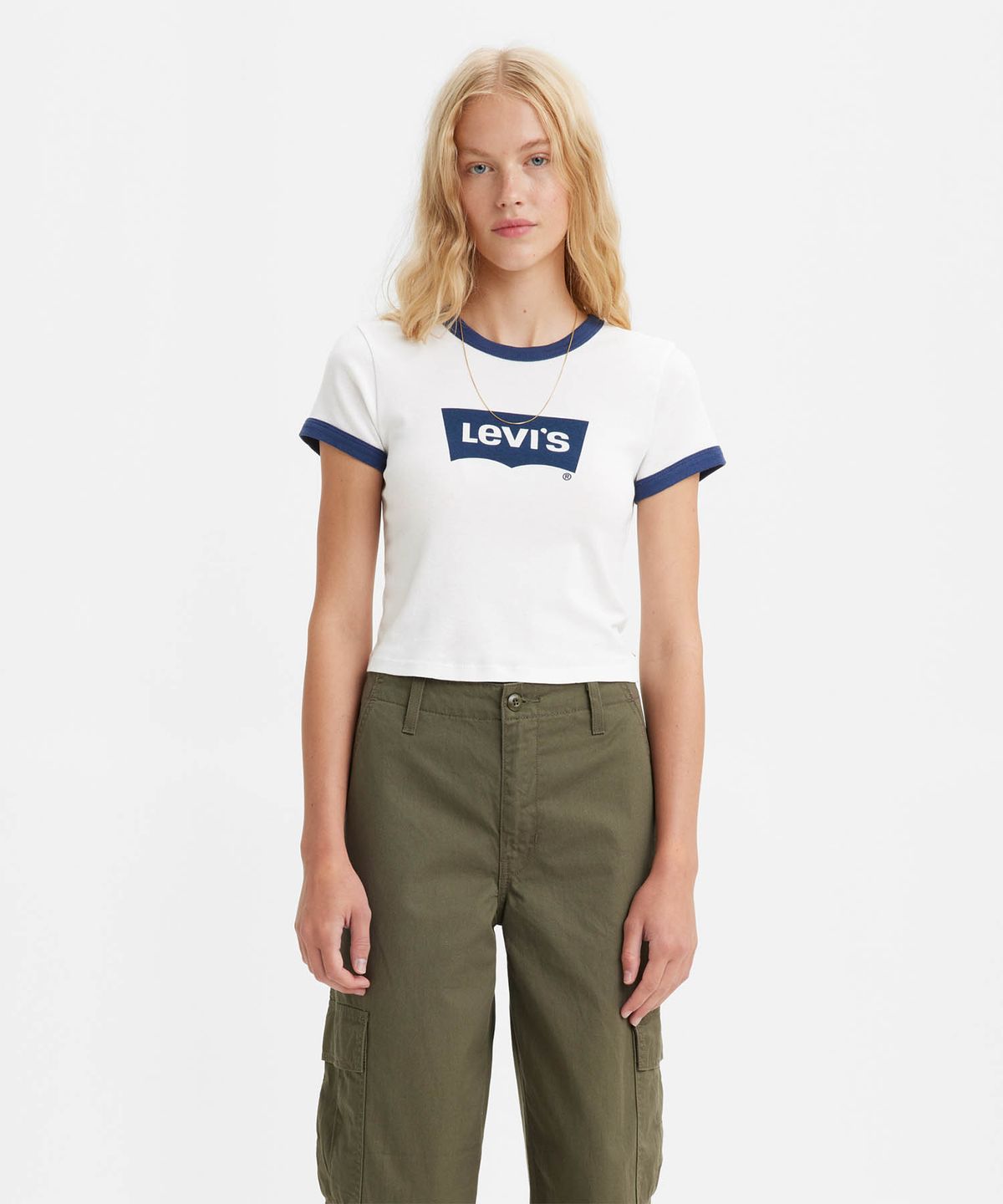 리바이스(LEVI'S) 그래픽 링거 미니 티셔츠_A3523-0005