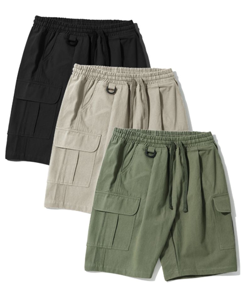 [패키지] BDU 와이드 카고 반바지 2PACK