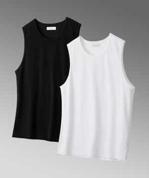 ACHROMATIC_ 레이어드 슬리브리스 ( 2Color )