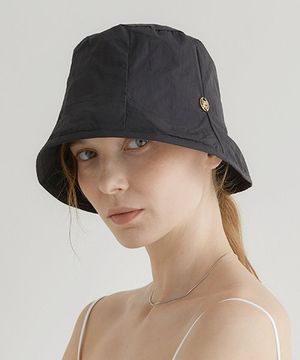 nylon rustle bucket hat (C004_black)