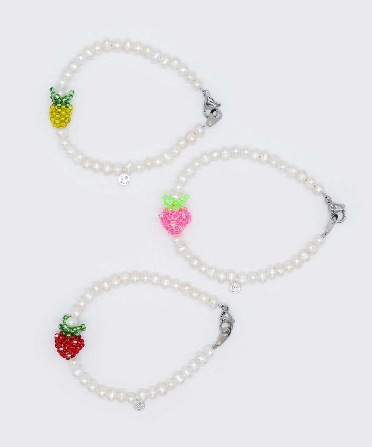 봉보(BONBEAU) Juicy fresh water pearl Bracelet 컬러 비즈 과일 팬던트 담수진주 팔찌