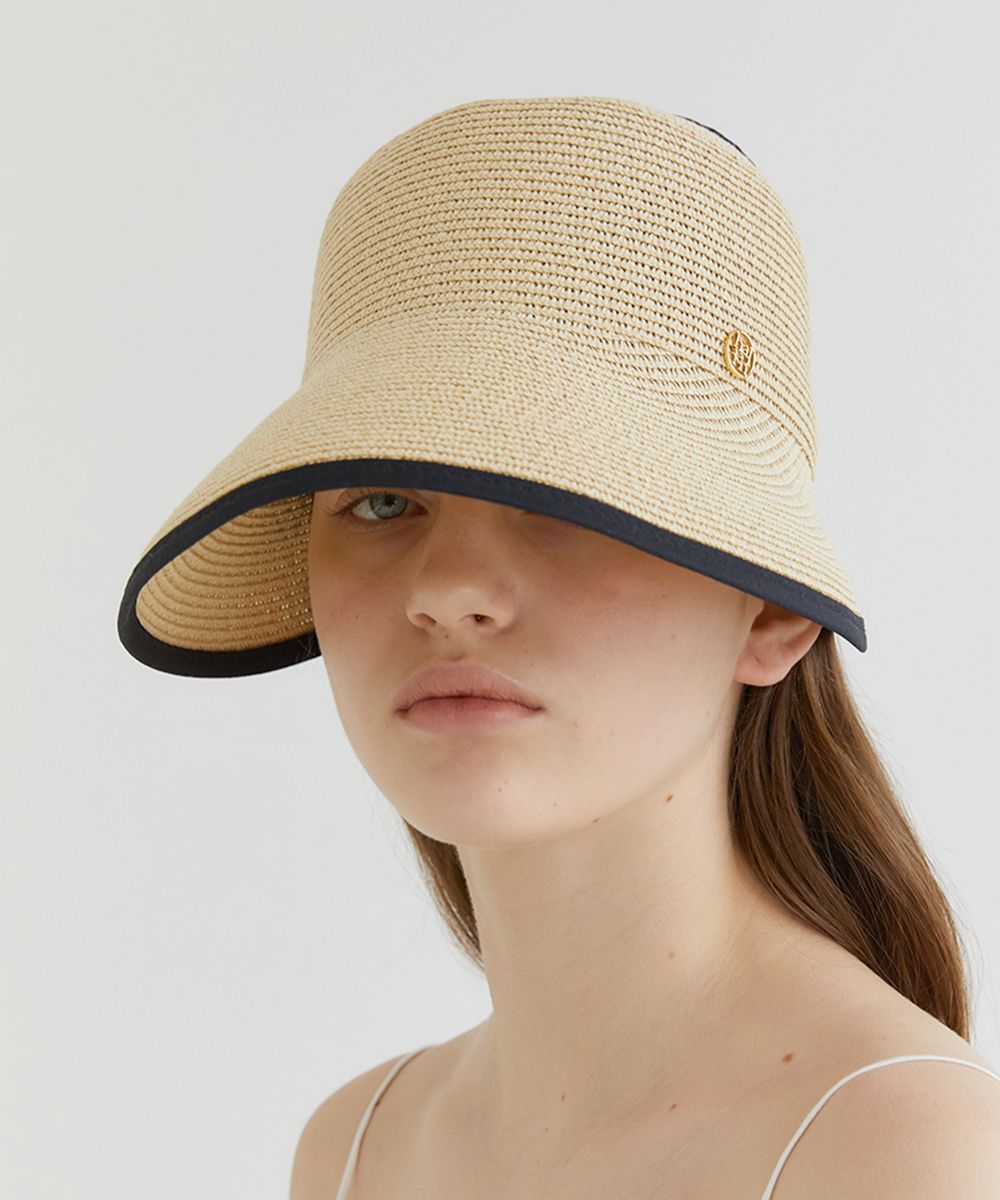 classic two tone wool muffler (M037_ivoryblue)