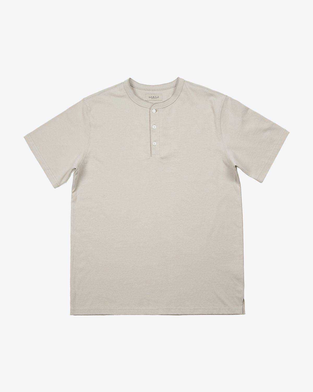 솔티(SORTIE) Utility Henly neck T-Shirts (Oatmeal)