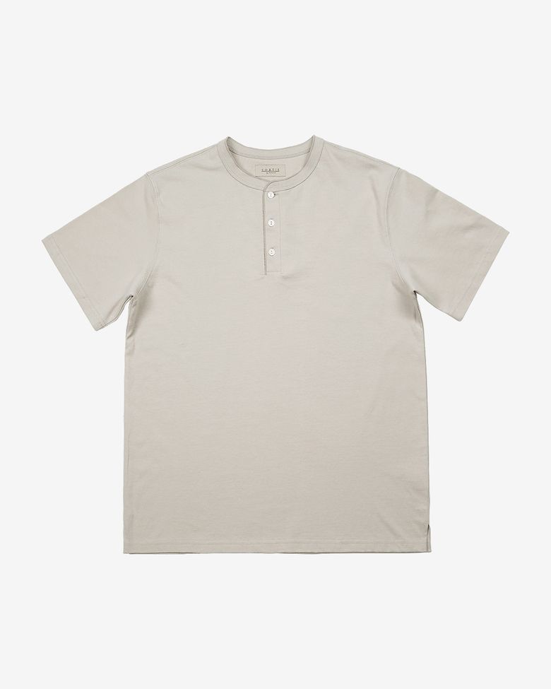 Utility Henly neck T-Shirts (Oatmeal)