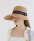 visor cloche logo pendant raffia cap (C013_beige)