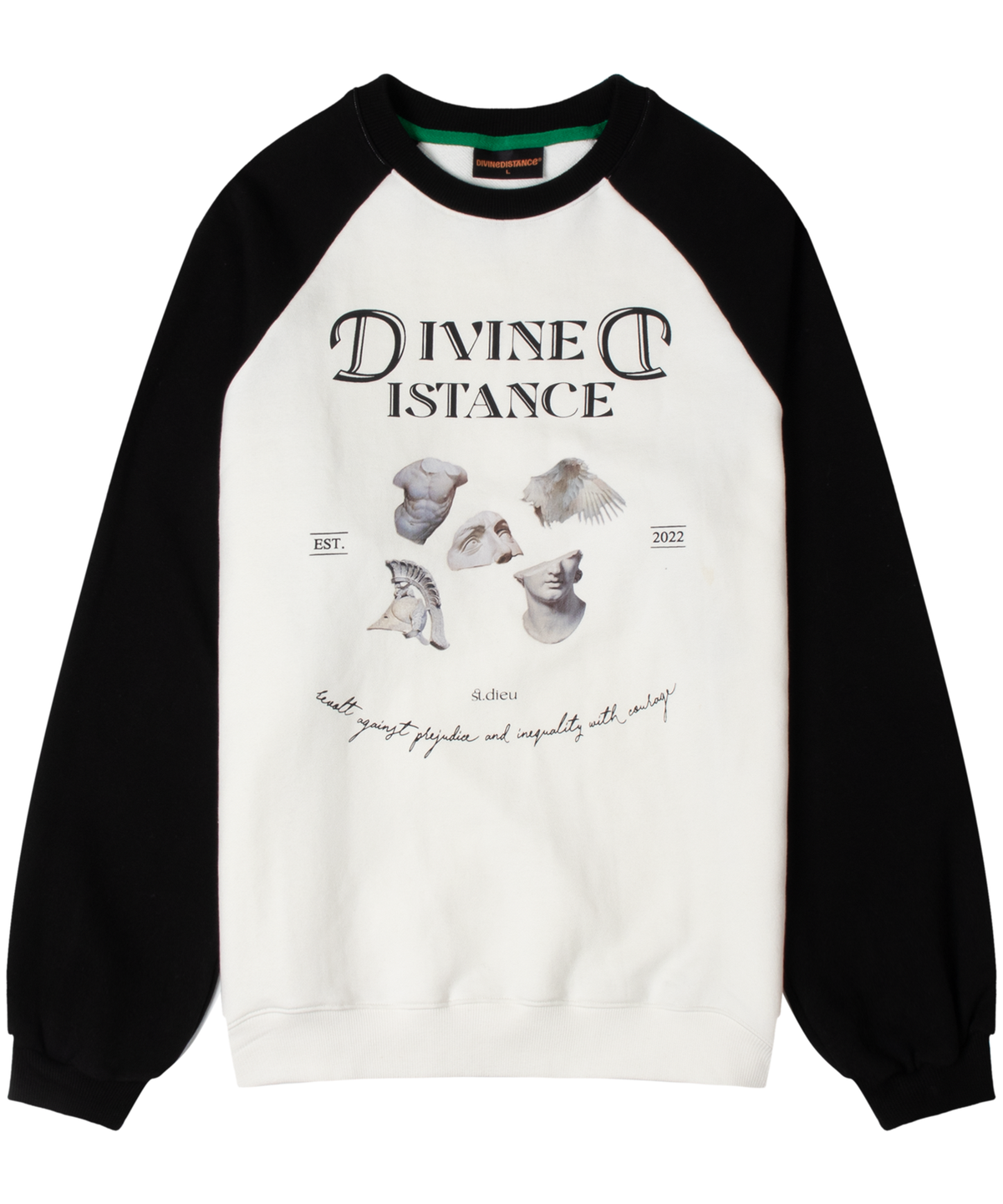 디바인디스턴스(DIVINE DISTANCE) 세인트 래글런 맨투맨 [블랙]