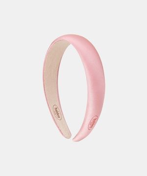 emboss logo satin hairband (H001_pink)