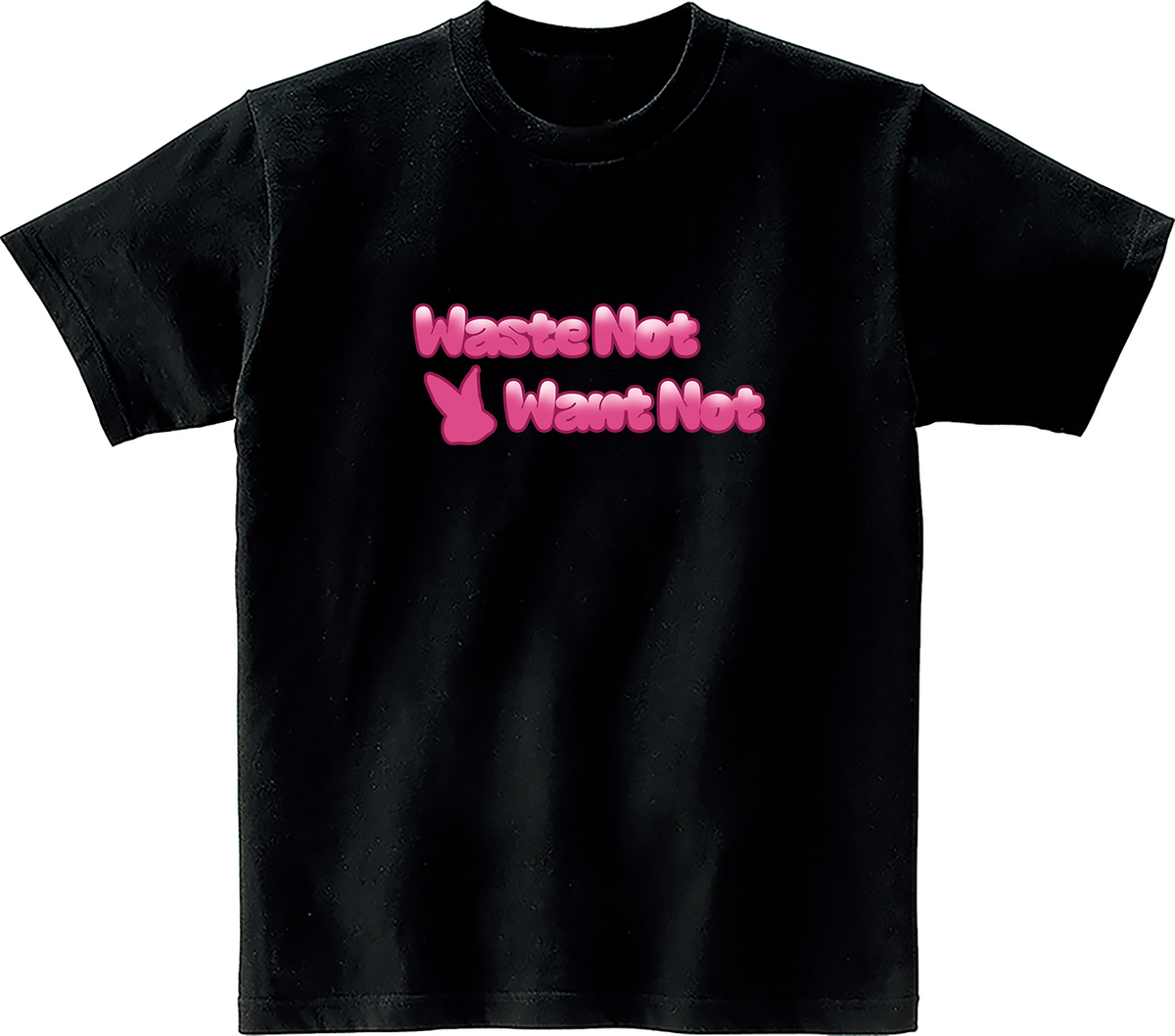 어썸어스(AWESOMEUS) WASTE NOT WANT NOT 반팔 티셔츠 블랙