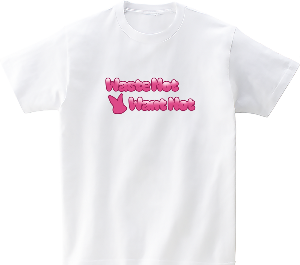 어썸어스(AWESOMEUS) WASTE NOT WANT NOT 반팔 티셔츠 화이트