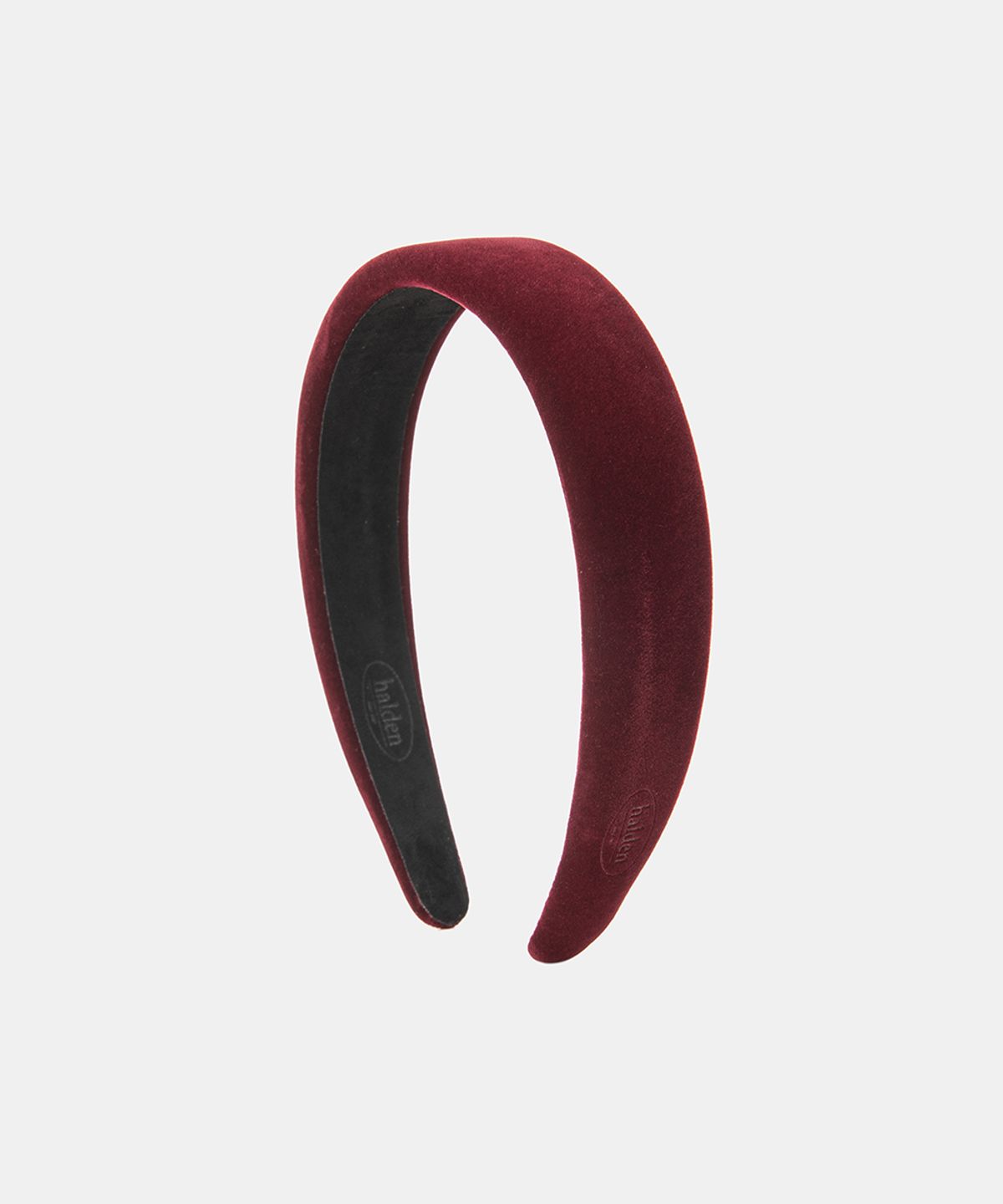 할렌(HALDEN) emboss logo velvet hairband (H003_burgundy)