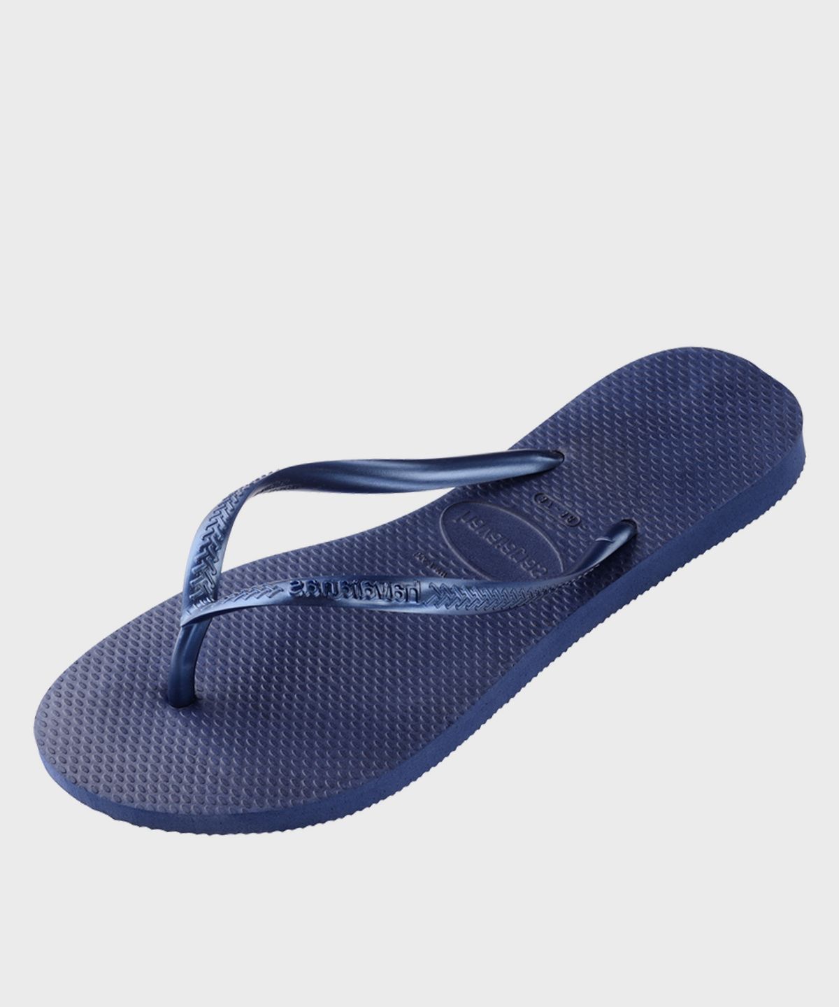 하바이아나스(HAVAIANAS) 슬림 플립플랍 Navy Blue
