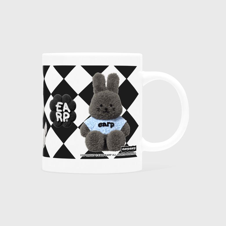 CHECKER BOARD FLUFFY POPO(머그컵)