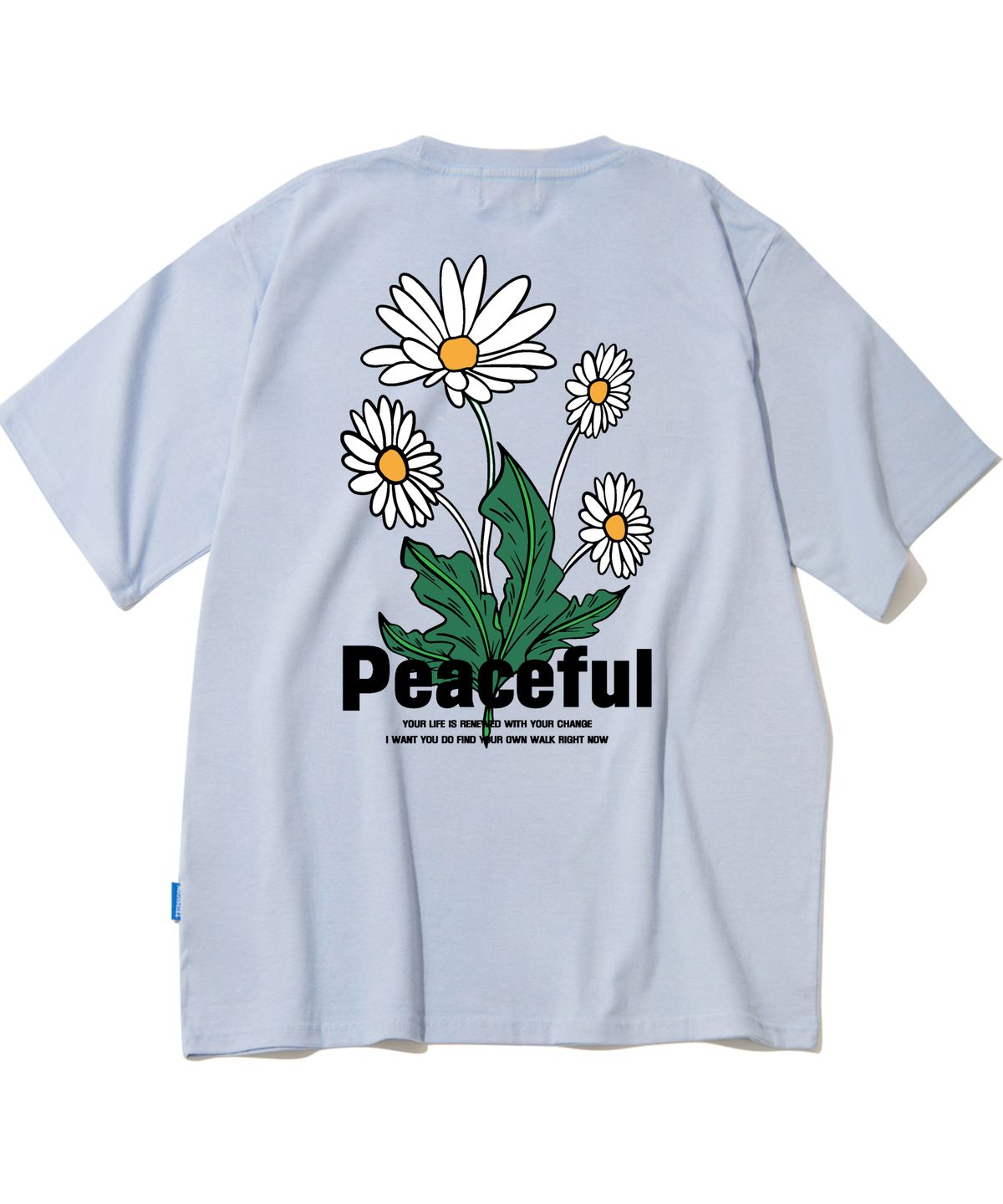 트립션(TRIPSHION) PEACEFUL DAISY BUNDLE GRAPHIC  티셔츠 - 퍼플